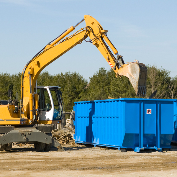 what happens if the residential dumpster is damaged or stolen during rental in Leesburg